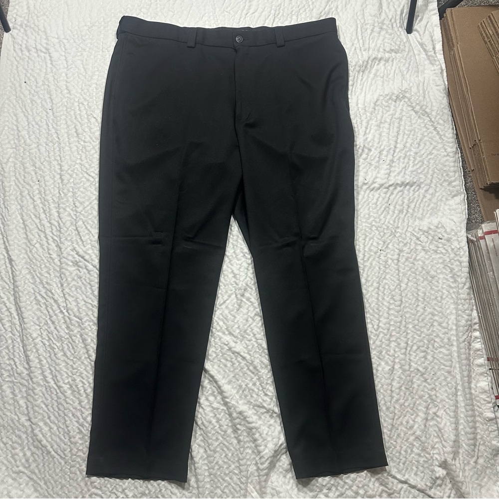 Oak Hill Black Pleated Dress Pants Mens 44/39